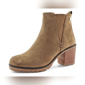 Jabasic Ankle Faux Suede Booties